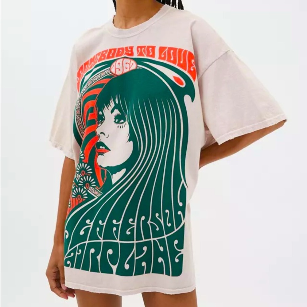 Urban Outfitters Jefferson Airplane Oversized Shirt